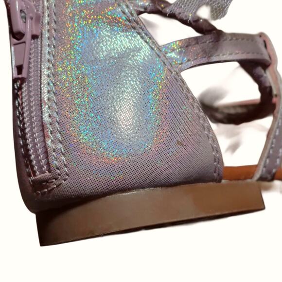 Pink Shimmery Pink Gladiator Sandals EDL Presents Girl Pop Sz 5 - Picture 4 of 5